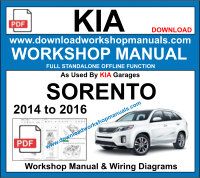 Kia Sorento Repair Service Workshop Manual Download